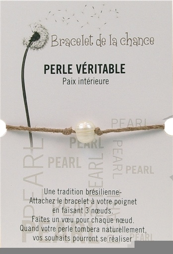 [0811200016452] Bracelet de la chance - Perle véritable