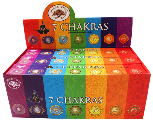 [3112000000069] Encens Green Tree 7 Chakras - 15 grs