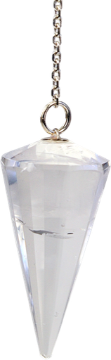 [3660341026182] Pendule à Facettes en Quartz Naturel