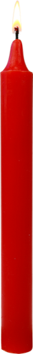 [3660341051993] Bougie Teintée Masse - Coloris Rouge Vif