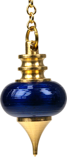 [3660341069196] Pendule Mélissium Bleu Métal Doré - 30 Gr