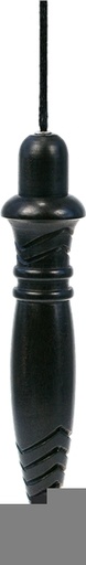[3660341078235] Pendule Thot Iroko teinté noir gravé plombé -22 Gr