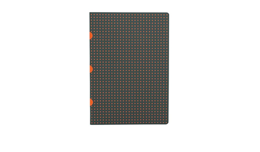 [9781439791875] Paper-Oh - Gris sur Orange / Gris sur Orange - A5 - Non ligné