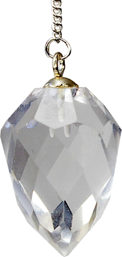 [3660341232576] Pendule Goutte à Facettes en Cristal de Roche