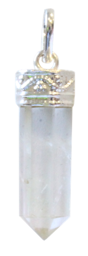 [3660341257869] Pendentif Cristal de Roche Pointe
