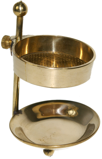 [3660341271315] Brûle-encens réglable hauteur - laiton doré