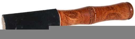 [3660341295045] Bâton bol chantant en bois et cuir noir 18x3 cm