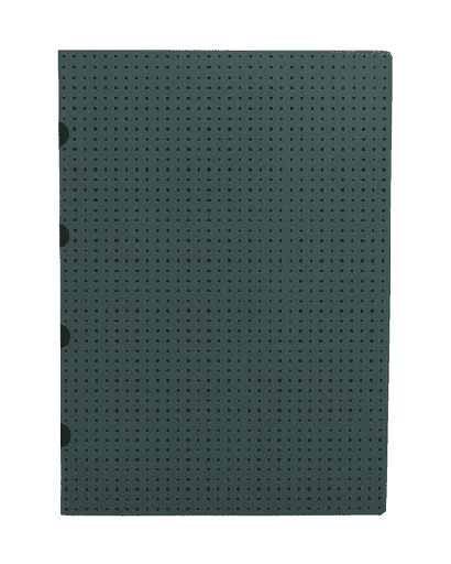 [9781439791677] Paper-Oh - Gris sur Noir / Gris sur Noir - A4 - Non ligné