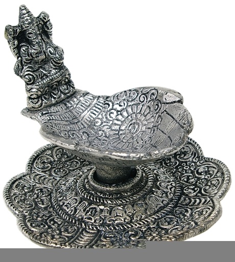 [3660341317082] Porte encens alu Fontaine Mains Ganesh