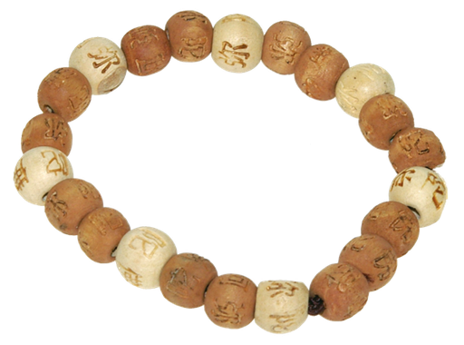 [3660341320204] Lucky Karma Bois - Bracelet bois naturel / marron