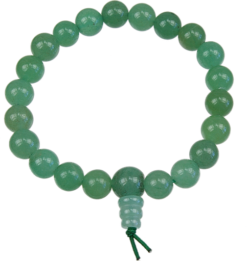 [3660341322529] Bracelet mala tibétain - Aventurine verte