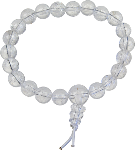 [3660341322536] Bracelet mala tibétain - Cristal de roche