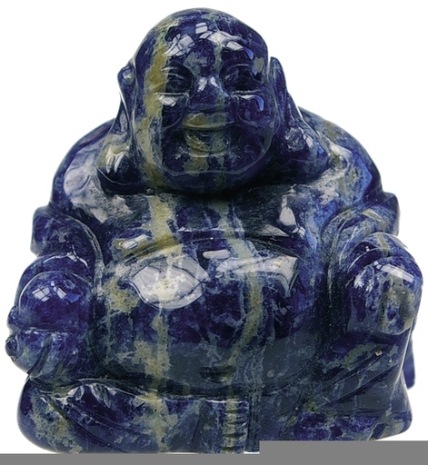 [3660341322659] Bouddha Rieur Assis 4 cm - Sodalite