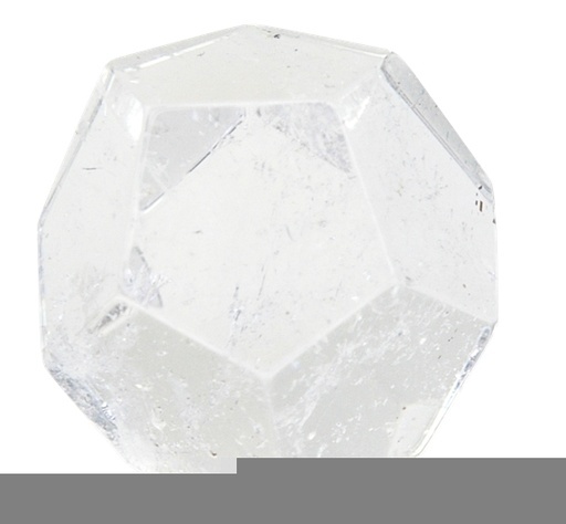 [3660341337622] Dodécaèdre - Cristal de roche - 2 cm
