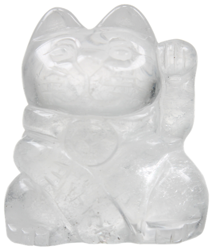 [3660341391006] Chat Porte-Bonheur en Cristal de roche