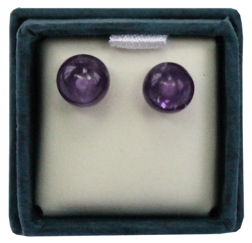 [3660341402689] Boucles d'oreilles perles d'améthyste - 6 mm