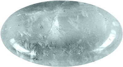 [3660341404041] Galet Cristal de Roche - Pièce de 3 x 4.5 cm