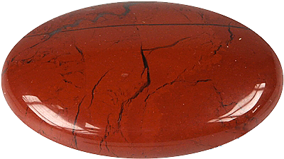[3660341404089] Galet Jaspe Rouge - Pièce de 3 x 4.5 cm
