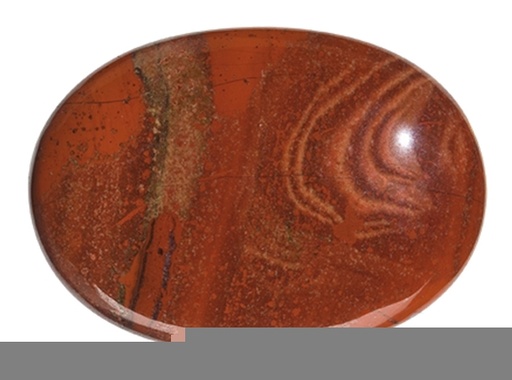 [3660341404232] Galet Jaspe Rouge - Pièce de 5 x 7 cm - GM