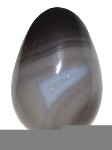 [3660341404713] Oeuf Agate rubanée - Pièce de 30 x 45 mm