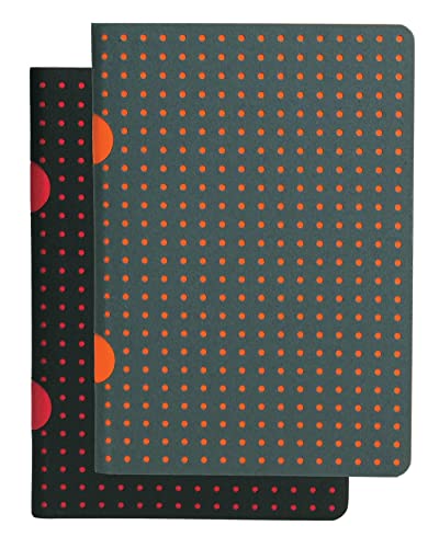 [9781439792551] Paper-Oh - Noir sur Rouge / Gris sur Orange - B7 - Non ligné