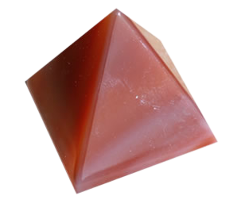 [3660341405079] Pyramide Cornaline Chauffée - Pièce 30 mm