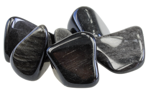 [3660341410806] Pierres Roulées - Obsidienne Argentée - Sachet 500 grs