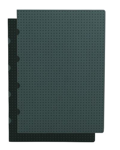 [9781439792353] Paper-Oh - Noir sur Gris / Gris sur Noir - A4 - Non ligné