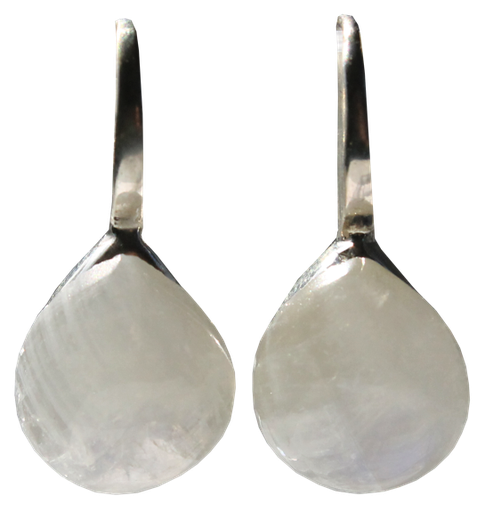 [3660341554661] Boucles d'oreilles Pierre de Lune Argent 925 Bombées