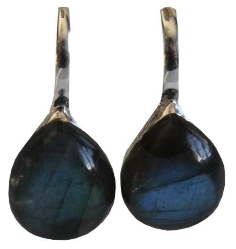 [3660341554678] Boucles d'oreilles Labradorite Argent 925 Bombées