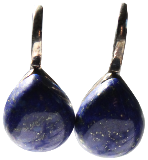 [3660341554739] Boucles d'oreilles Lapis Lazuli Argent 925 Bombées