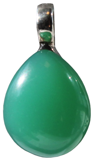 [3660341554838] Pendentif pierre bombée Chryso Onyx