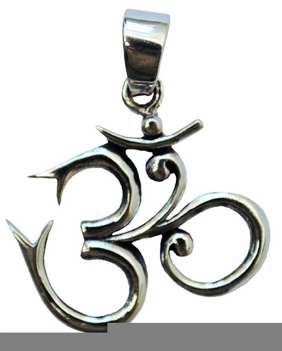 [3660341564110] Médaille Om - argent 925 - 2,5 cm