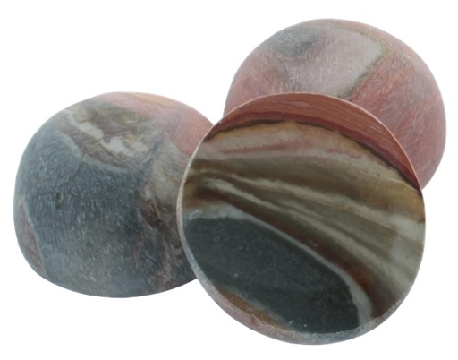 [3660341572559] Galet Jaspe Polychrome 1 Face Polie