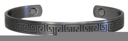 [3660341585931] Bracelet cuivre avec Aimants finition métal argenté