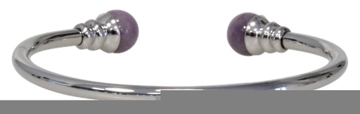 [3660341585993] Bracelet cuivre avec Aimants Métal argenté Perles Améthyste