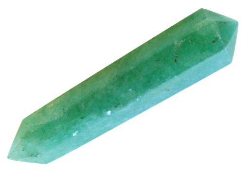 [3660341586976] Pointe Hexagonale Biterminée Aventurine - 3 cm