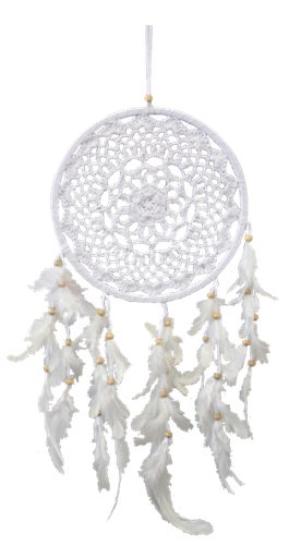 [3660341592724] Attrape-rêves crochet blanc Suprême - GM