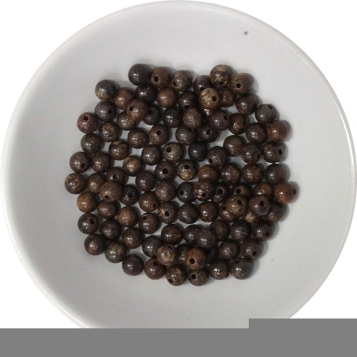 [3660341593226] Perles Bronzite 4 mm - Sachet de 100 perles