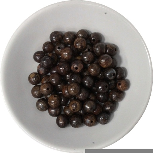 [3660341593233] Perles Bronzite 6 mm - Sachet de 66 perles
