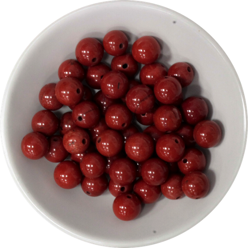 [3660341593455] Perles Jaspe Rouge 8 mm - Sachet de 50 perles