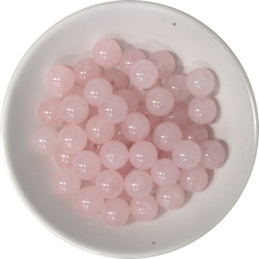 [3660341593639] Perles Quartz Rose 8 mm - Sachet de 50 perles