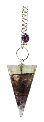 [3660341595923] Pendule Orgonite Violet