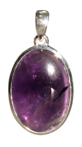 [3660341604007] Pendentif Améthyste Forme ovale Pierre sertie