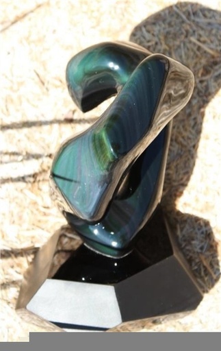 [3660341612477] Obsidienne Sculpture - AN0715 2