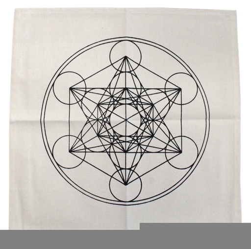[3660341615096] Tapis de Géométrie Sacrée - Cube de Métatron