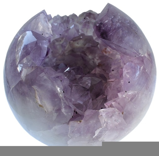 [3660341621301] Boule Creuse Améthyste et Cristaux de Quartz 1,8 kg à 1,9 kg