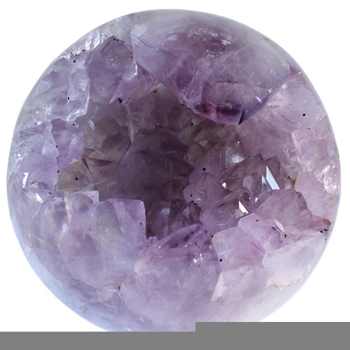 [3660341621325] Boule Creuse Améthyste et Cristaux de Quartz 2 kg à 2,1 kg