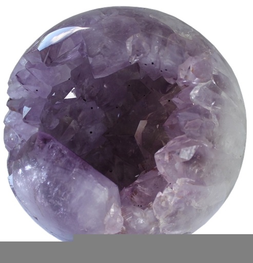 [3660341621370] Boule Creuse Améthyste et Cristaux de Quartz 2,5 kg à 3 kg