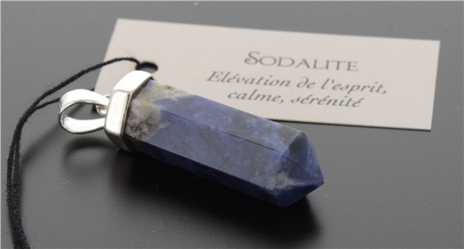 [3660341621592] Pendentif Sodalite Forme pointe